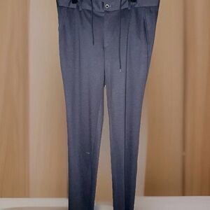 NWT Men’s SAMUELSOHN-DRAWSTRING STRETCH DRESS PANT-Midnight Navy-36x37